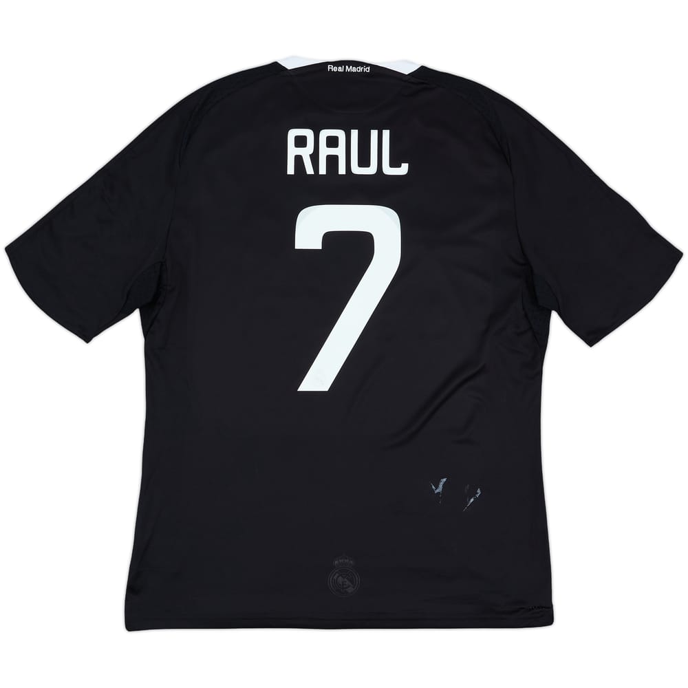2008-09 Real Madrid CL Third Shirt Raul #7 - 6/10 - (L)