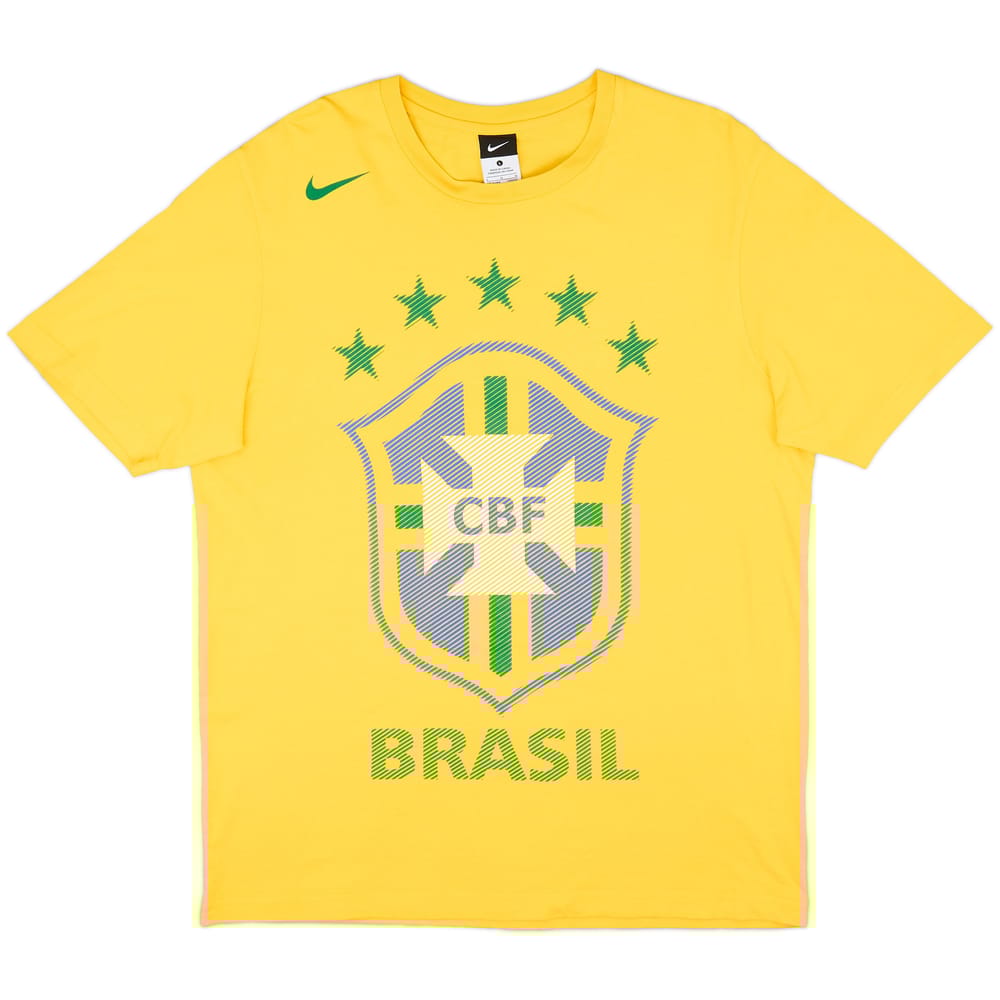 2010-11 Brazil Nike Graphic Tee - 10/10 - (L)