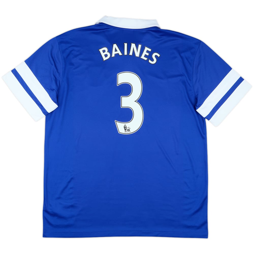 2013-14 Everton Home Shirt Baines #3 - 9/10 - (XL)