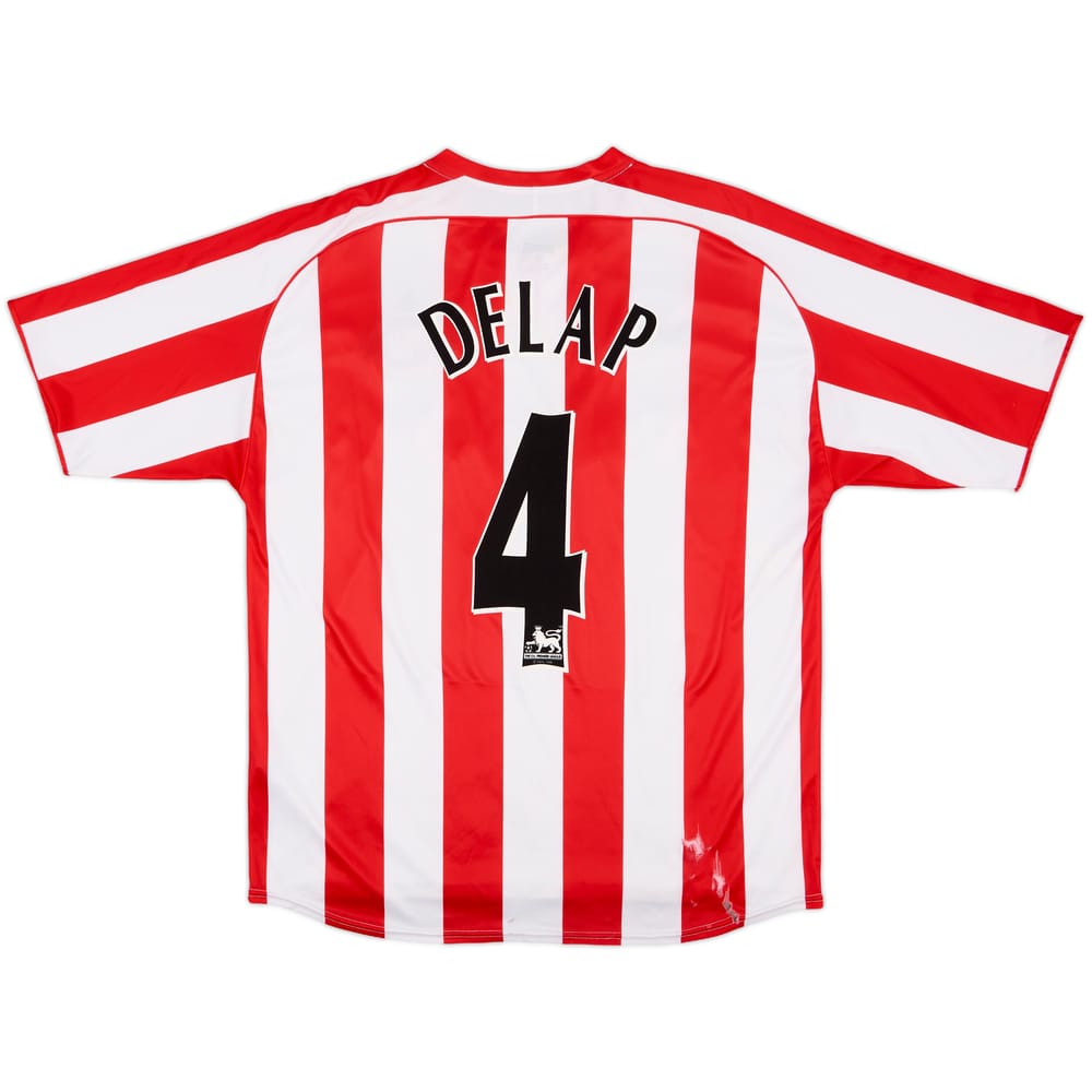 2005-07 Sunderland Home Shirt Delap #4 - 4/10 - (L)