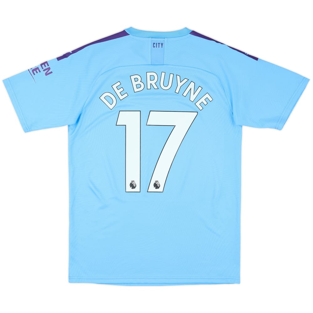 2019-20 Manchester City Home Shirt De Bruyne #17 - 9/10 - (M)