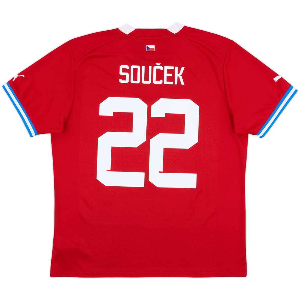 2022-24 Czech Republic Home Shirt Soucek #22 - 9/10 - (L)