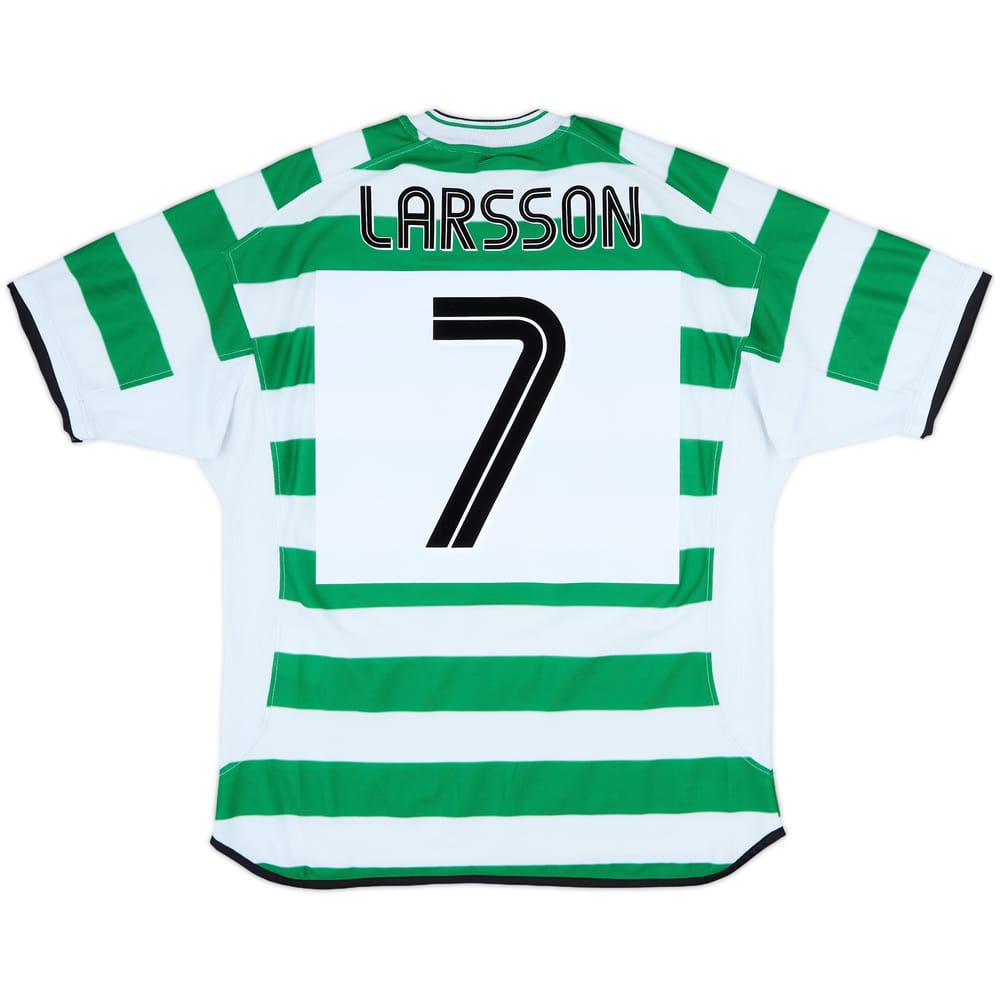 2001-03 Celtic Home Shirt Larsson #7 - 6/10 - (XL)