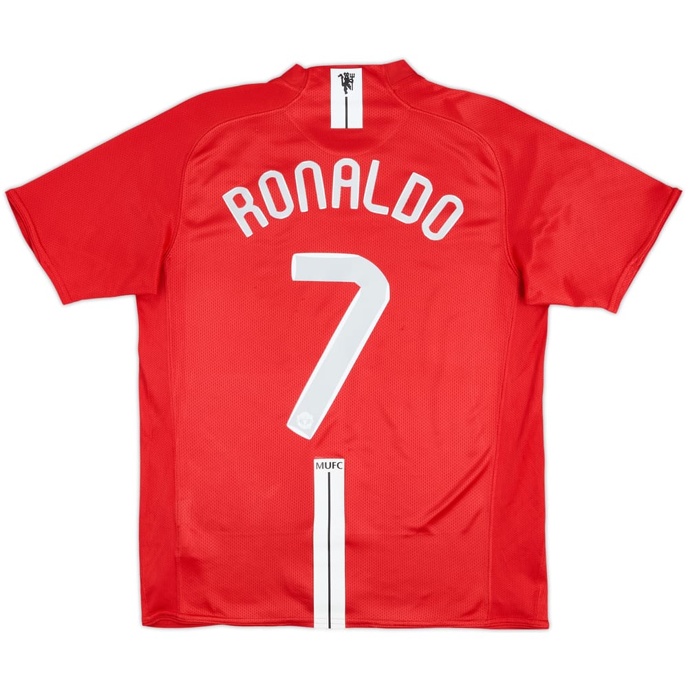 2007-09 Manchester United Home Shirt Ronaldo #7 - 8/10 - (M)