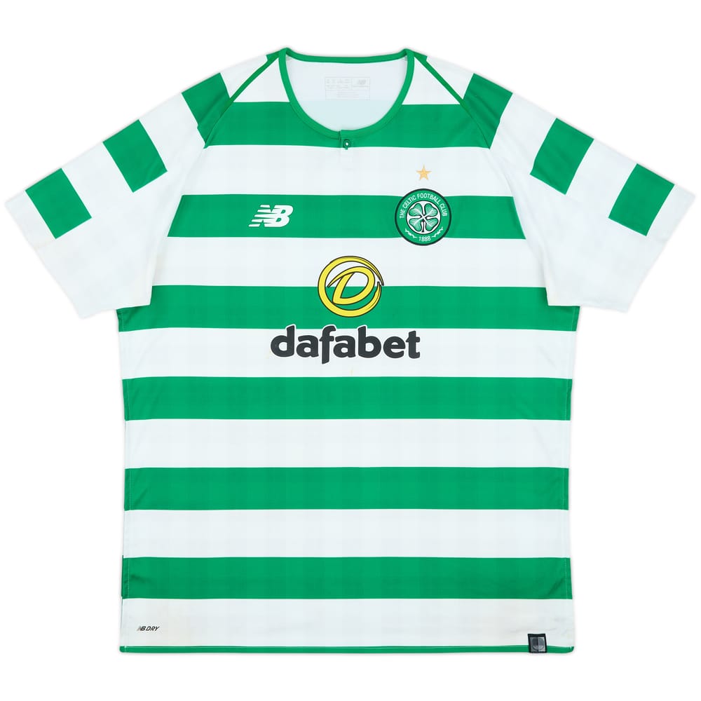 2018-19 Celtic Home Shirt - 8/10 - (XL)