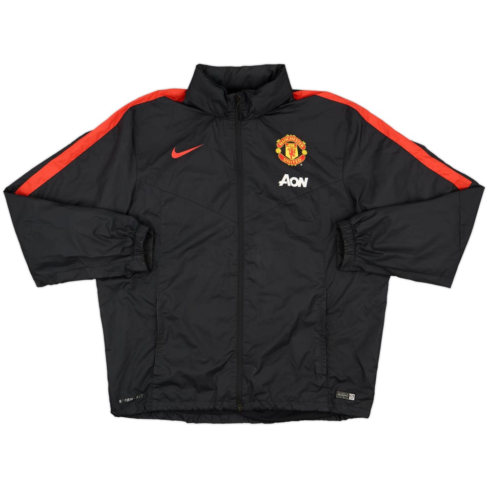 2014-15 Manchester United Nike Hooded Rain Jacket - 7/10 - (XXL)