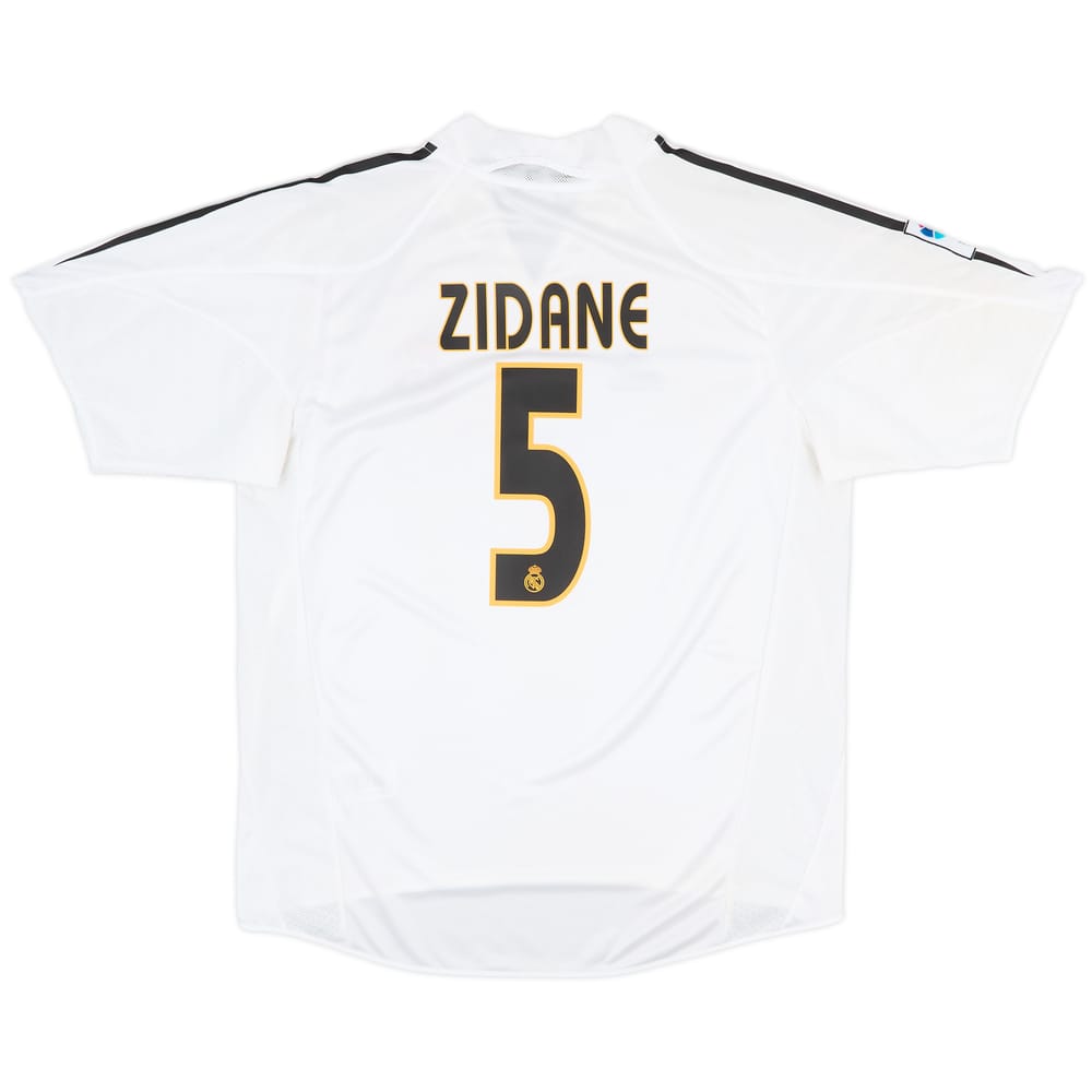 2004-05 Real Madrid Home Shirt Zidane #5 - 10/10 - (L)