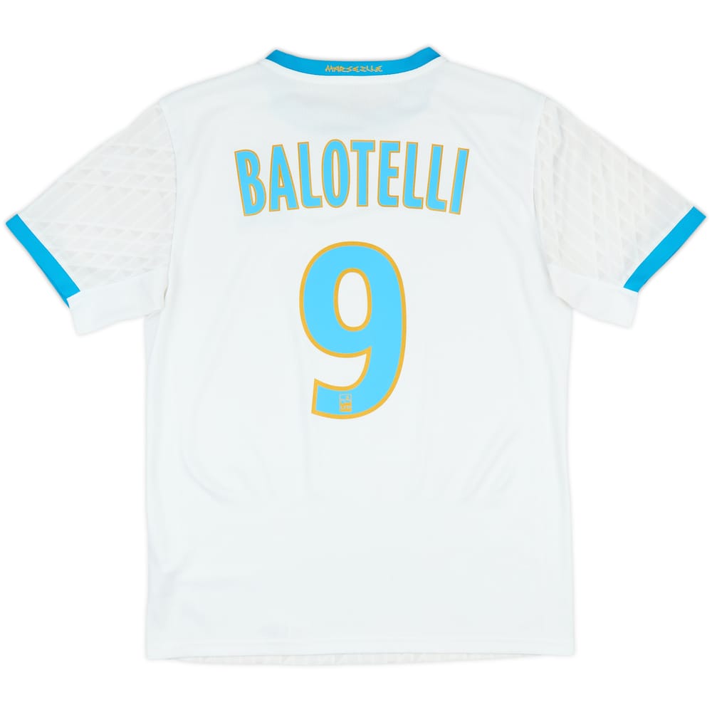 2020-21 Olympique Marseille Home Shirt Balotelli #9 - 10/10 - (M)