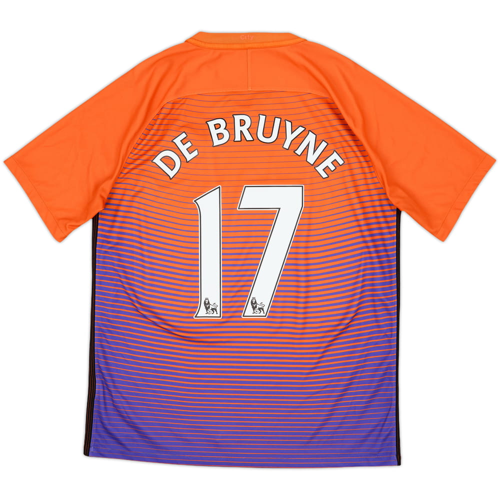 2016-17 Manchester City Third Shirt De Bruyne #17 - 9/10 - (L)