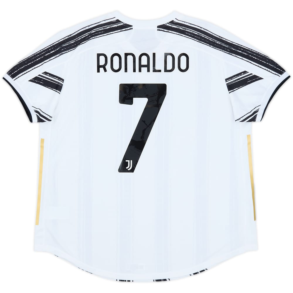 2020-21 Juventus Authentic Home Shirt Ronaldo #7 - 8/10 - (XXL)