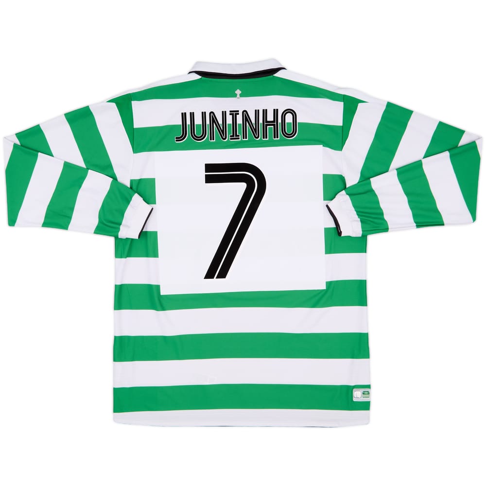 2004-05 Celtic Home L/S Shirt Juninho #7 - 9/10 - (L)