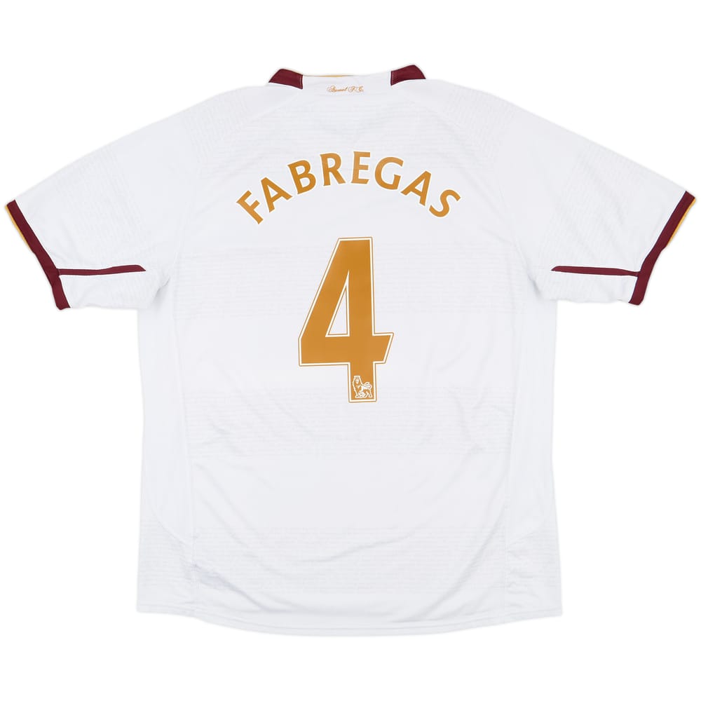 2007-08 Arsenal Away Shirt Fabregas #4 - 9/10 - (L)