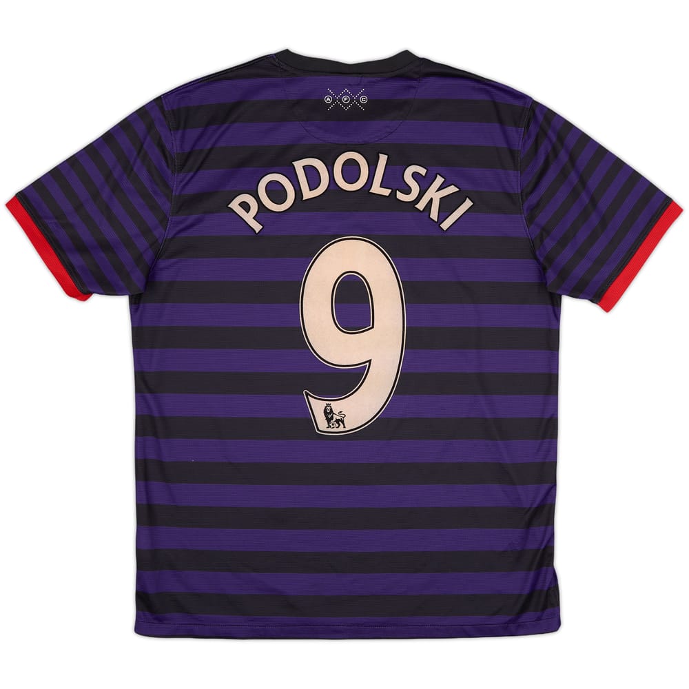 2012-13 Arsenal Away Shirt Podolski #9 - 7/10 - (L)