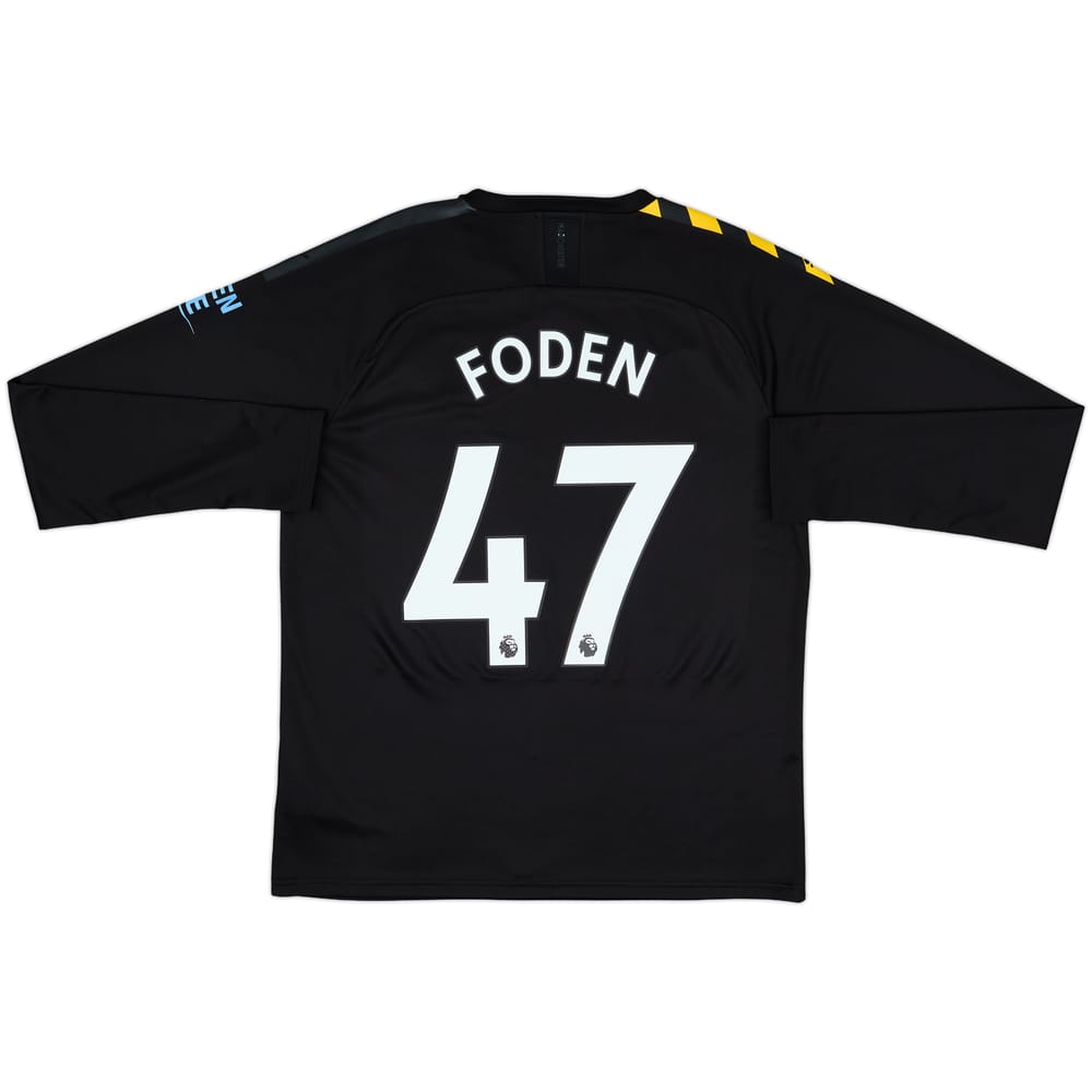 2019-20 Manchester City Away L/S Shirt Foden #47 - 9/10 - (L)