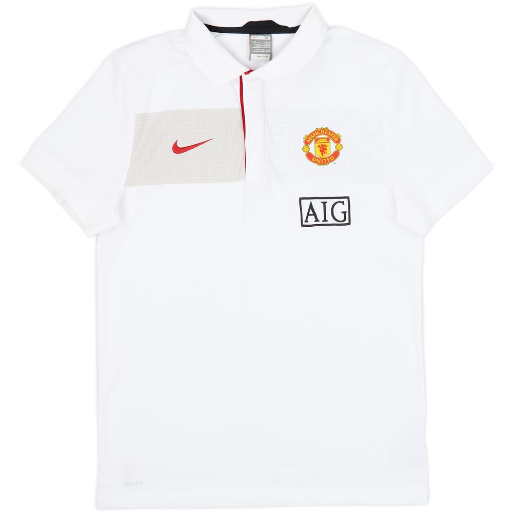 2009-10 Manchester United Nike Polo Shirt - 9/10 - (M)