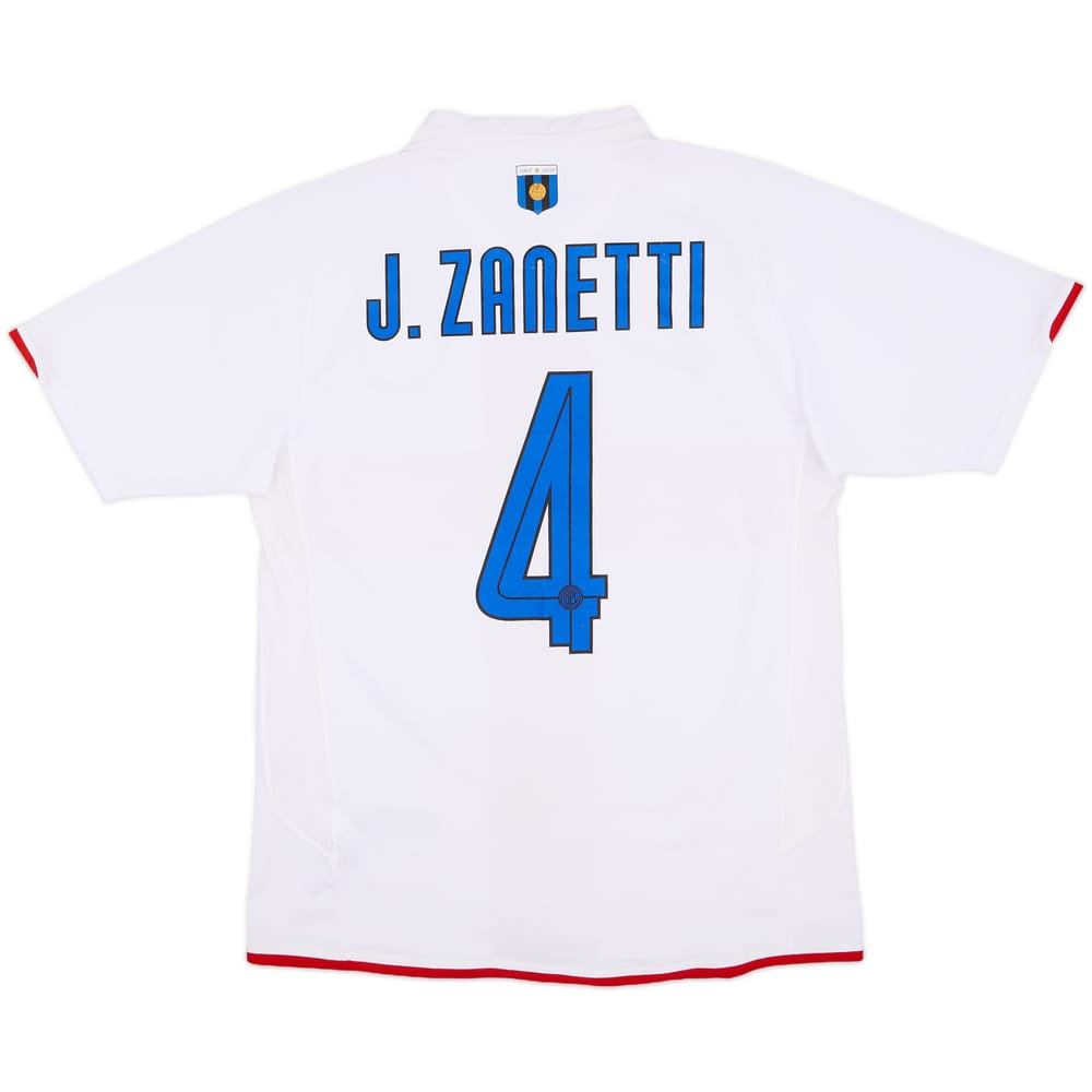 2007-08 Inter Milan Centenary Away Shirt Zanetti #4 - 7/10 - (M)