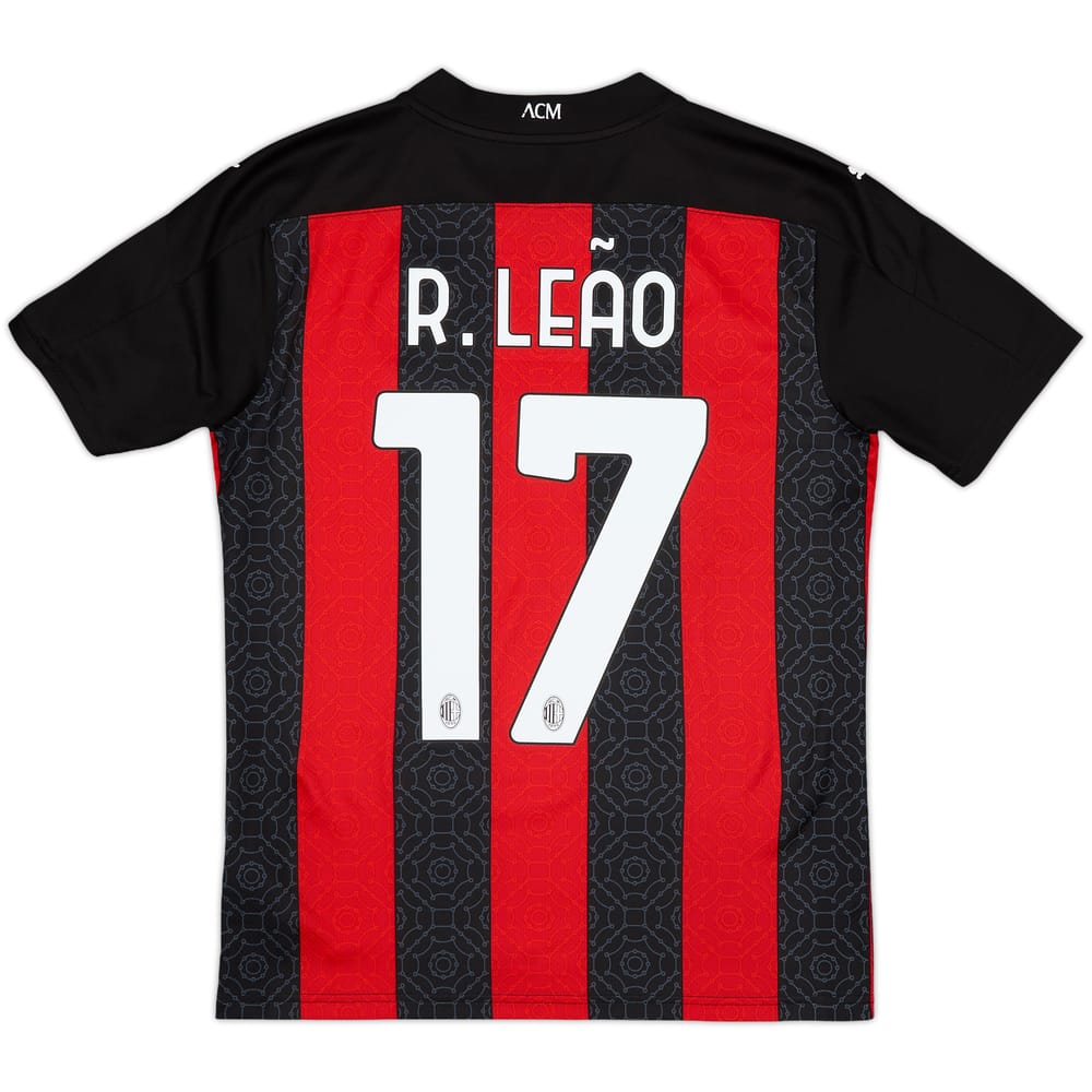 2020-21 AC Milan Home Shirt R.Leao #17 - 10/10 - (S)
