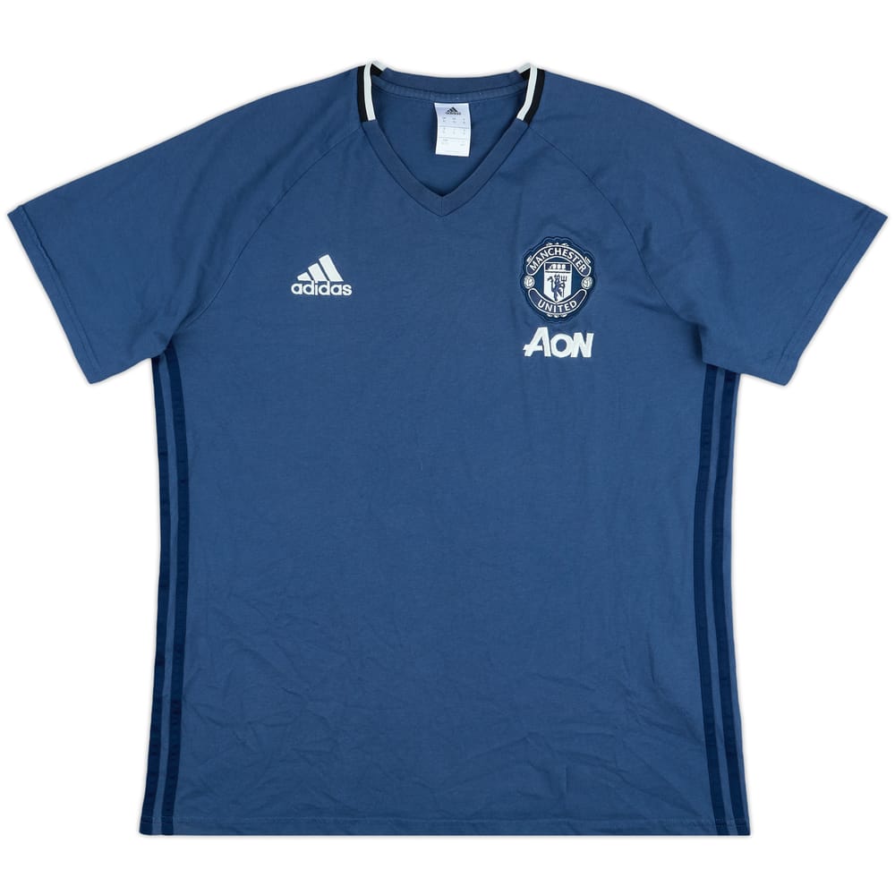 2016-17 Manchester United adidas Cotton Tee - 8/10 - (XL)