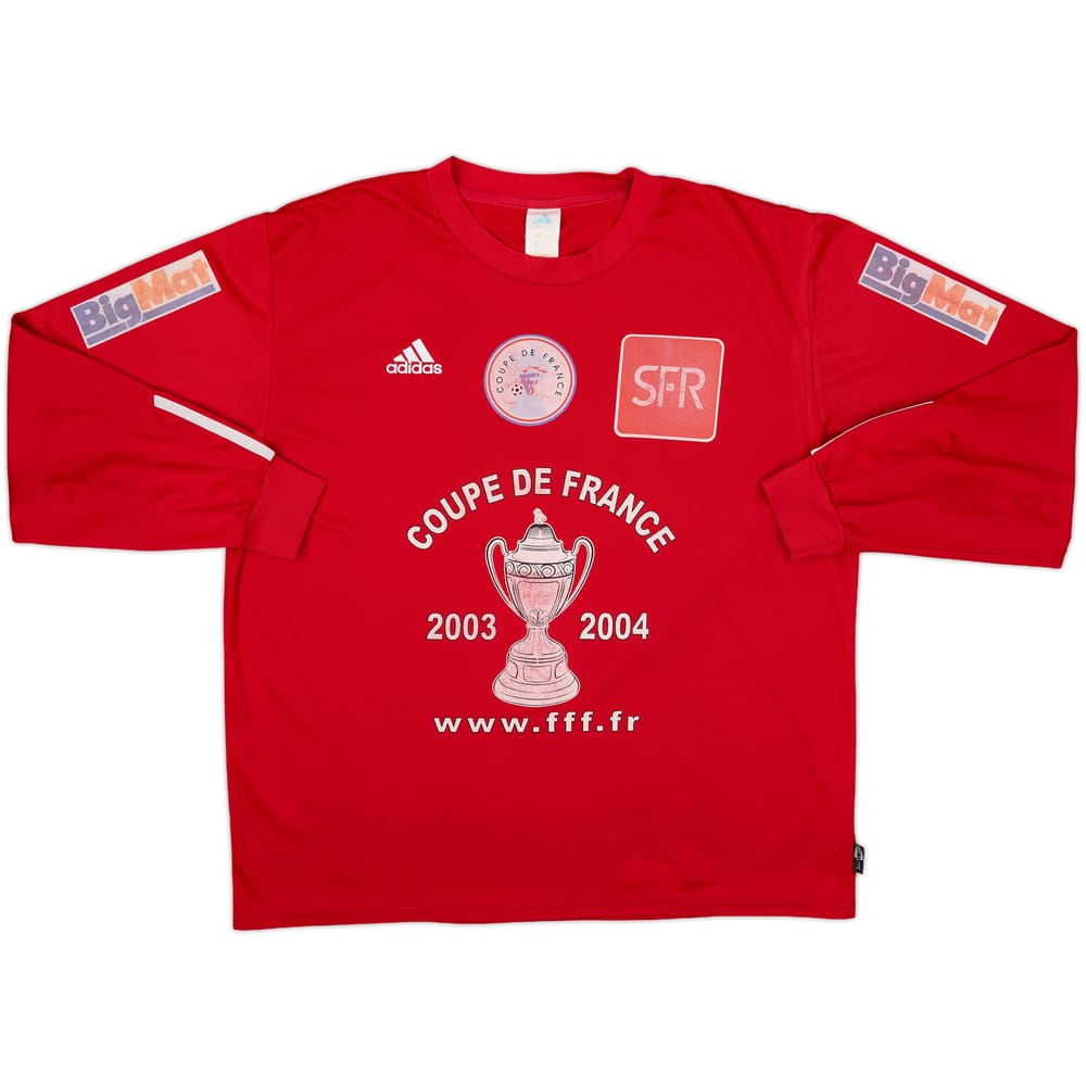 2003-04 Coupe de France L/S Shirt #4 - 8/10 - (XL)