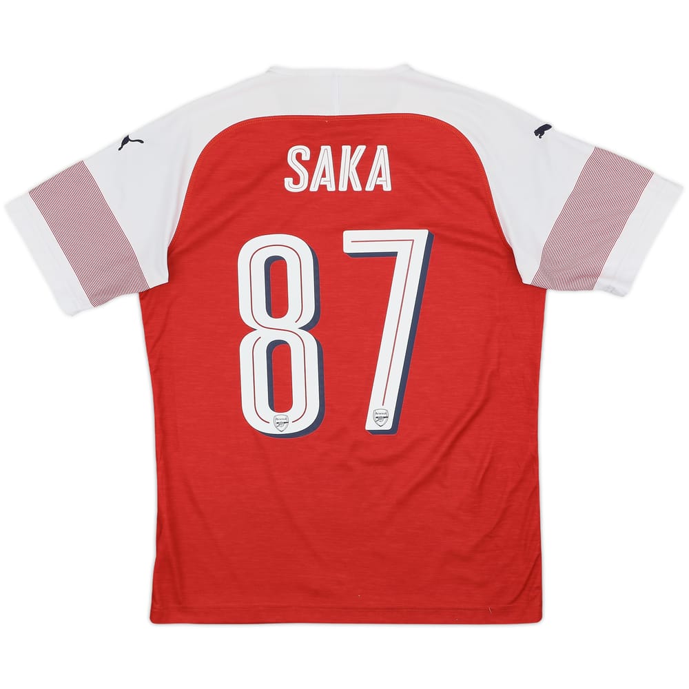 2018-19 Arsenal Home Shirt Saka #87 - 7/10 - (M)