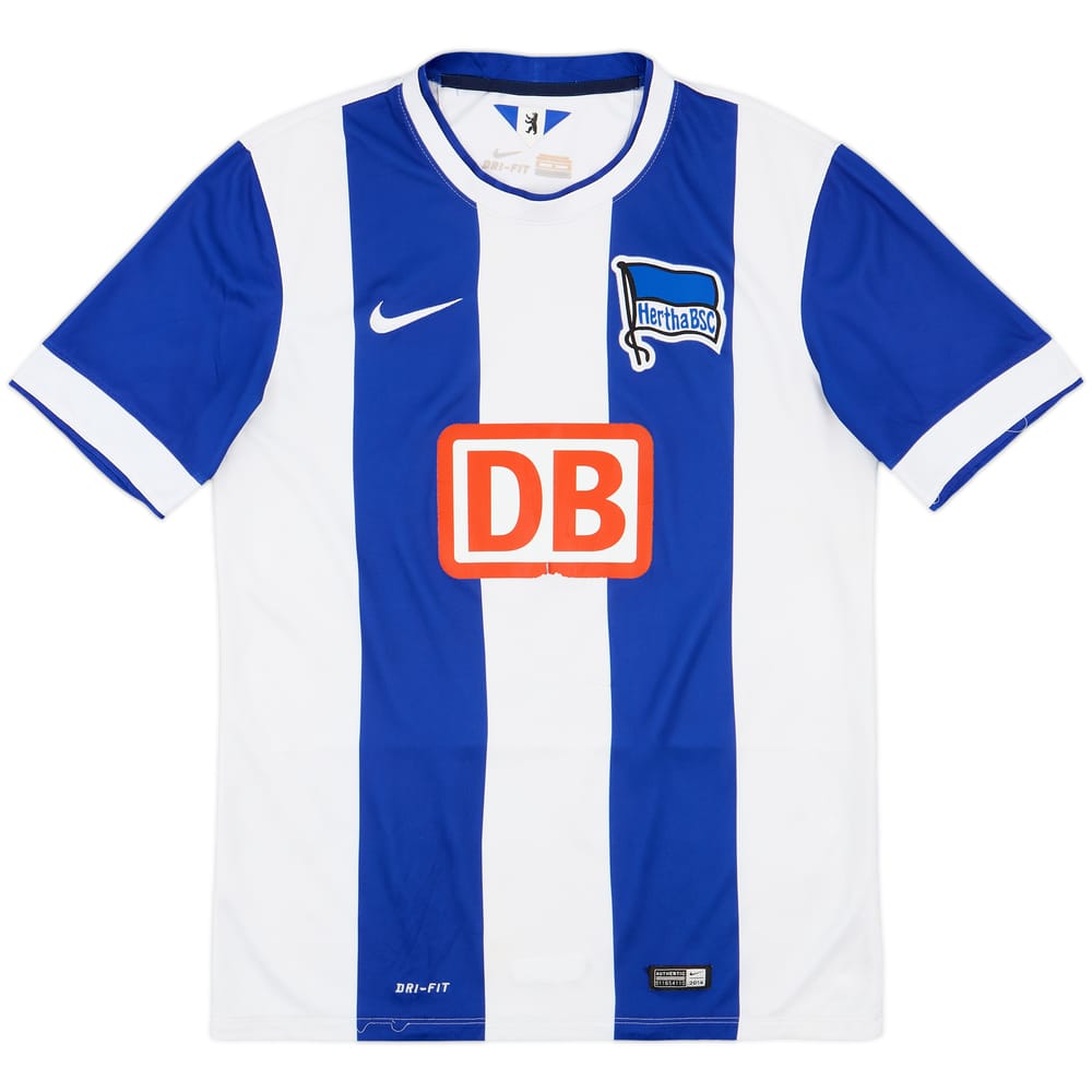 2014-15 Hertha Berlin Authentic Home Shirt - 7/10 - (M)