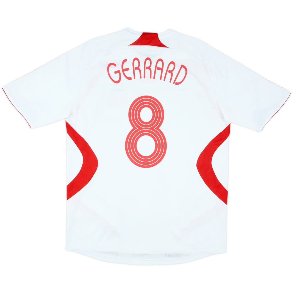 2007-08 Liverpool Away Shirt Gerrard #8 - 7/10 - (L)