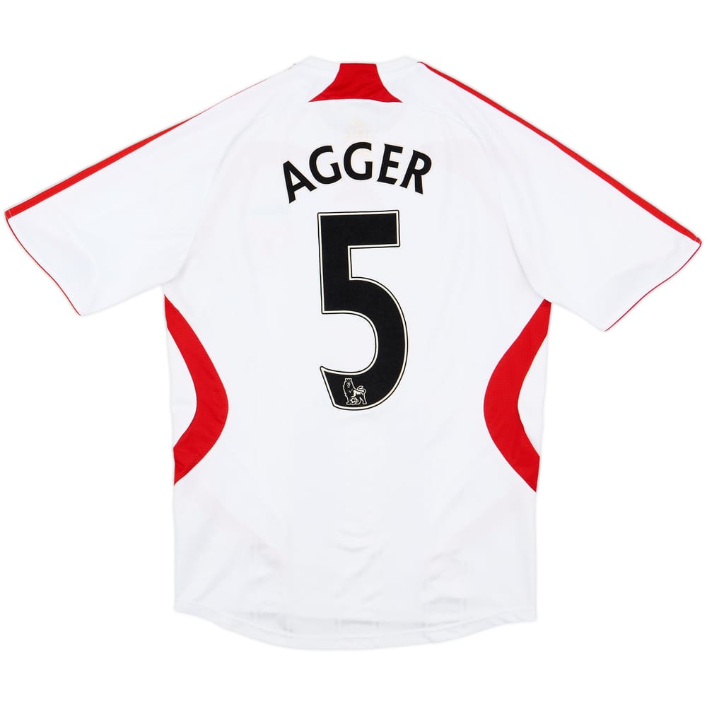 2007-08 Liverpool Away Shirt Agger #5 - 5/10 - (S)
