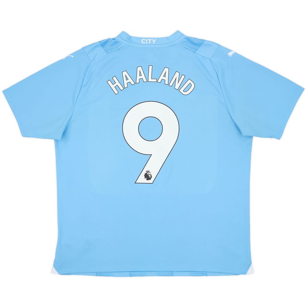 2023-24 Manchester City Home Shirt Haaland #9 - 9/10 - (XL)