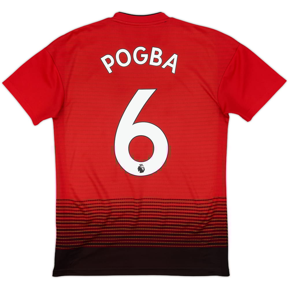 2018-19 Manchester United Home Shirt Pogba #6 - 8/10 - (XS)