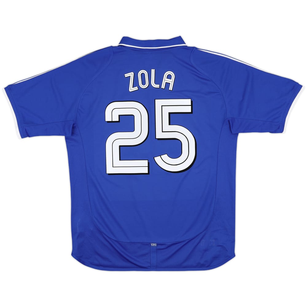 2001-03 Chelsea Home Shirt Zola #25 - 8/10 - (L)