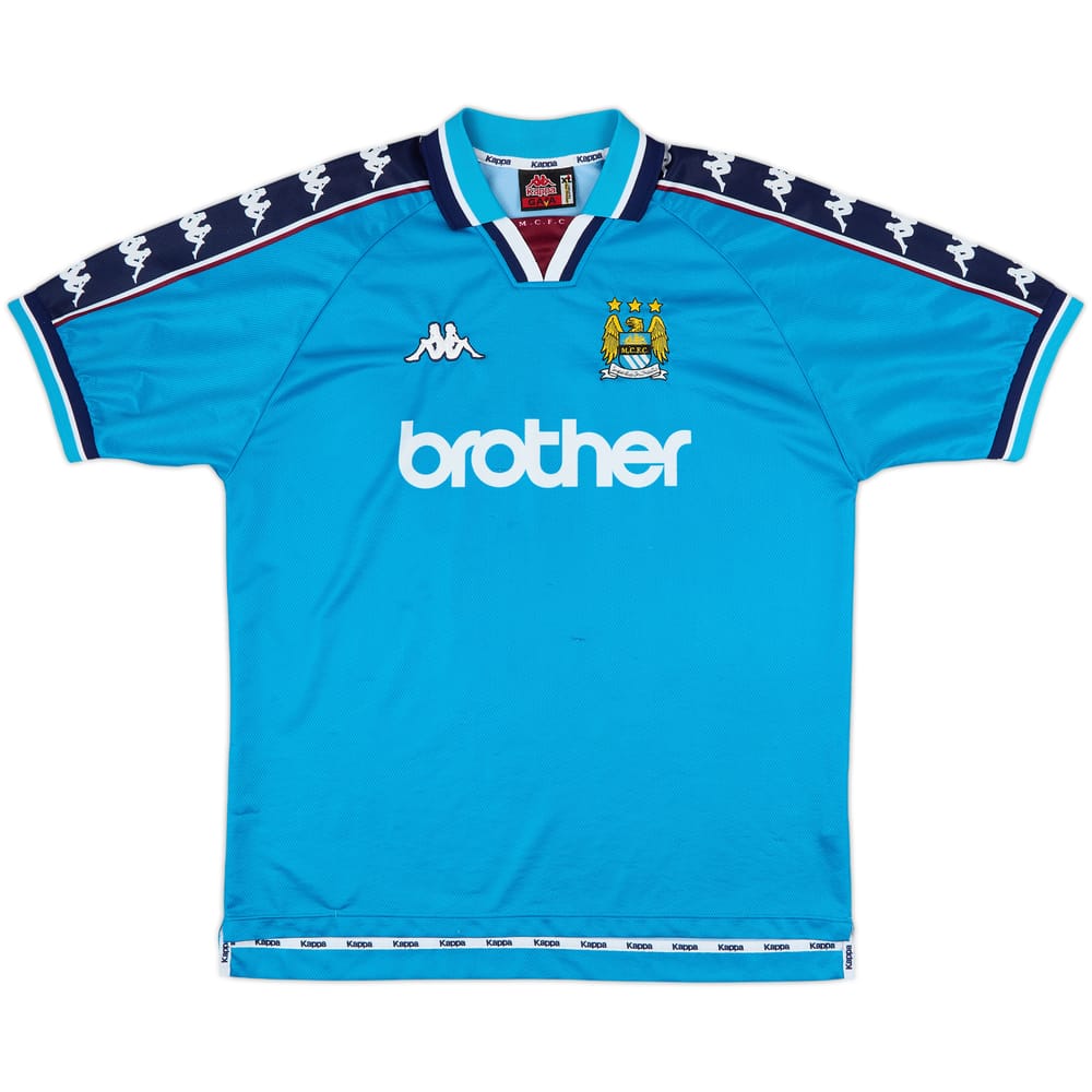 1997-99 Manchester City Home Shirt - 8/10 - (XL)