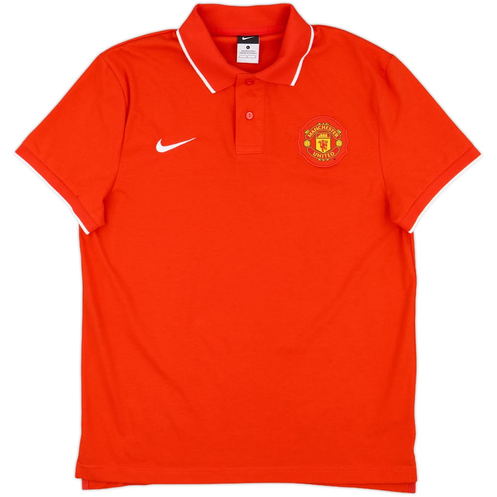 2010-11 Manchester United Nike Polo Shirt - 8/10 - (L)