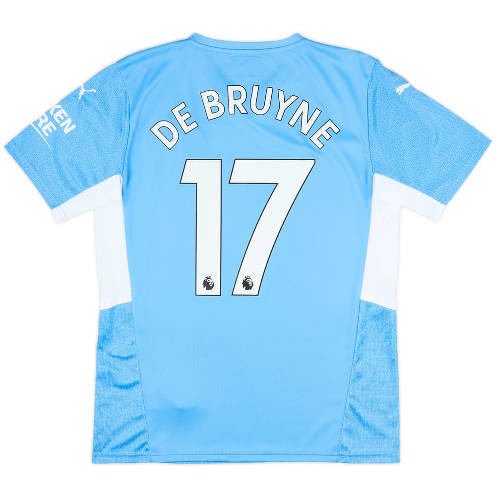 2021-22 Manchester City Home Shirt De Bruyne #17 - 9/10 - (M)