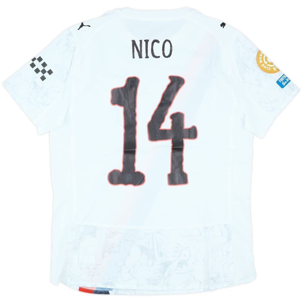 2025 Manchester City Match Issue KidSuper CWC Home Shirt Nico #14