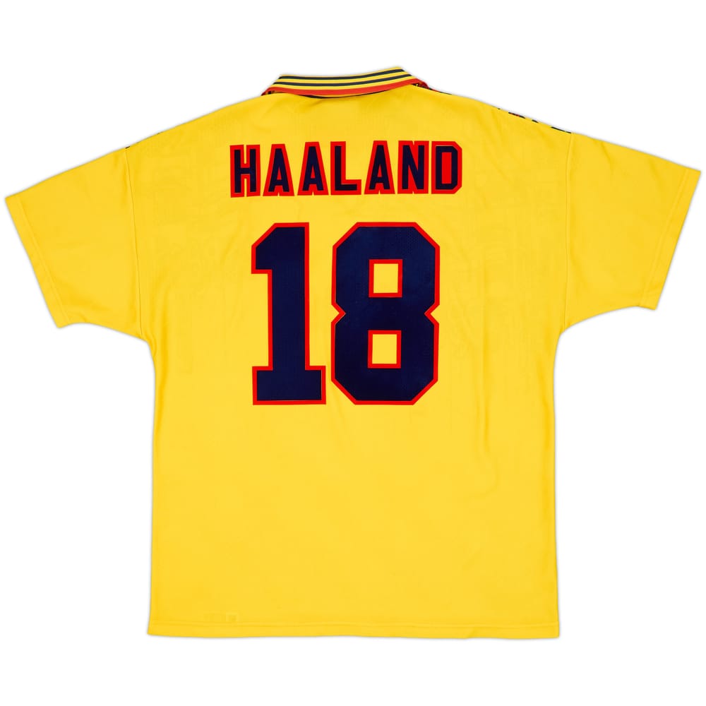 1995-97 Nottingham Forest Away Shirt Haaland #18 - 10/10 - (XL)