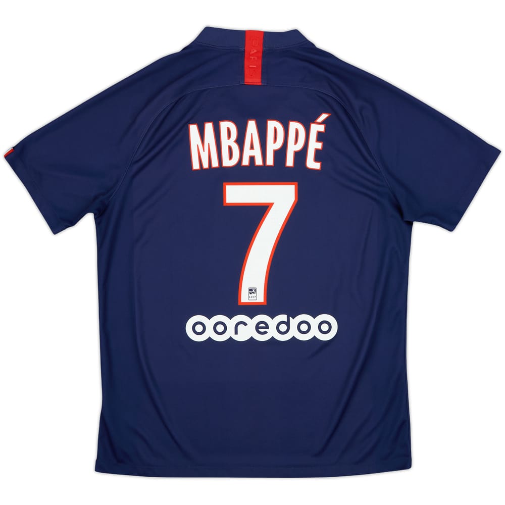 2019-20 Paris Saint-Germain Home Shirt Mbappe #7 - 7/10 - (L)