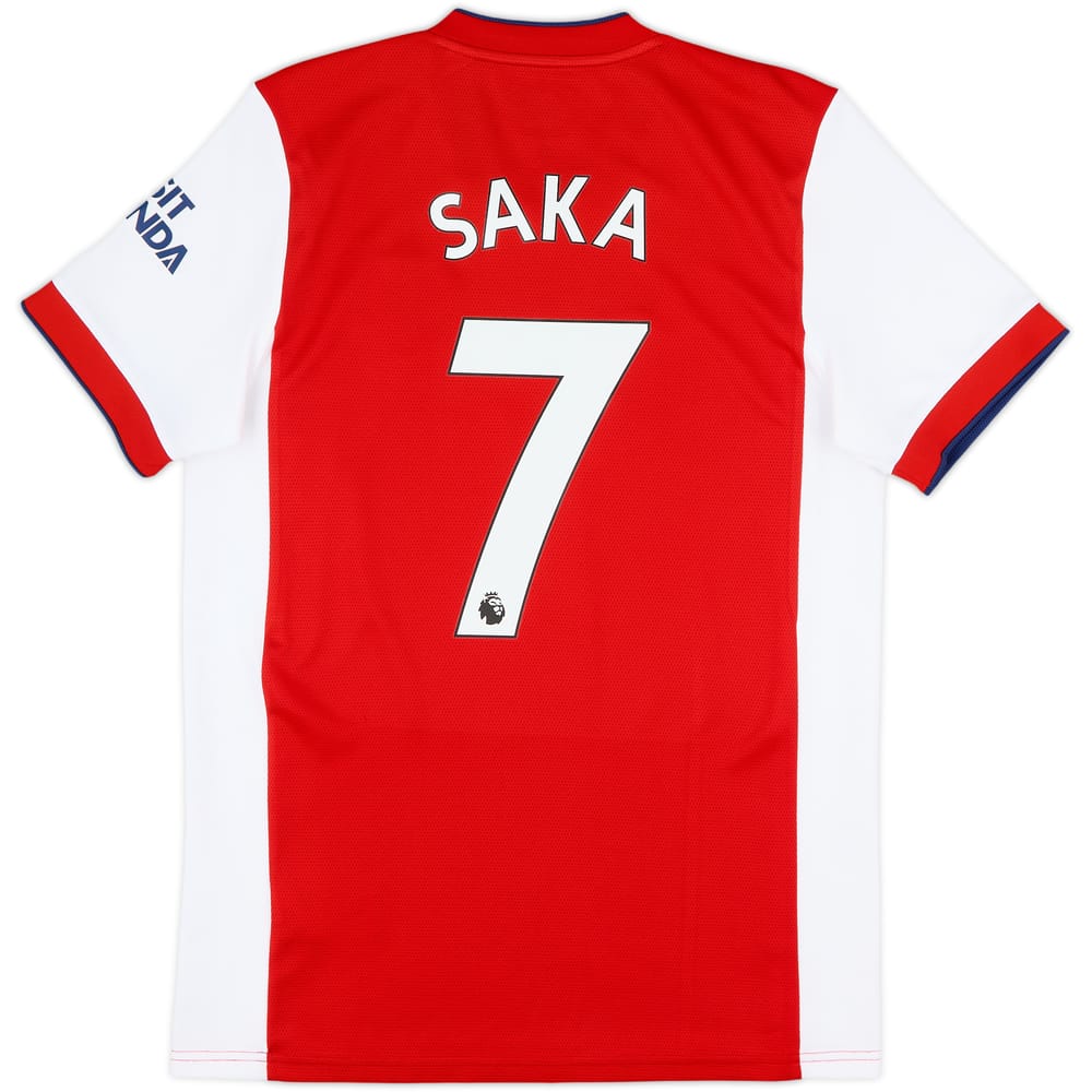 2021-22 Arsenal Home Shirt Saka #7 - 9/10 - (M)