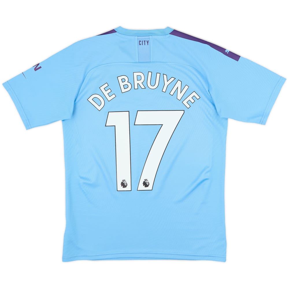 2019-20 Manchester City Home Shirt De Bruyne #17 - 9/10 - (S)