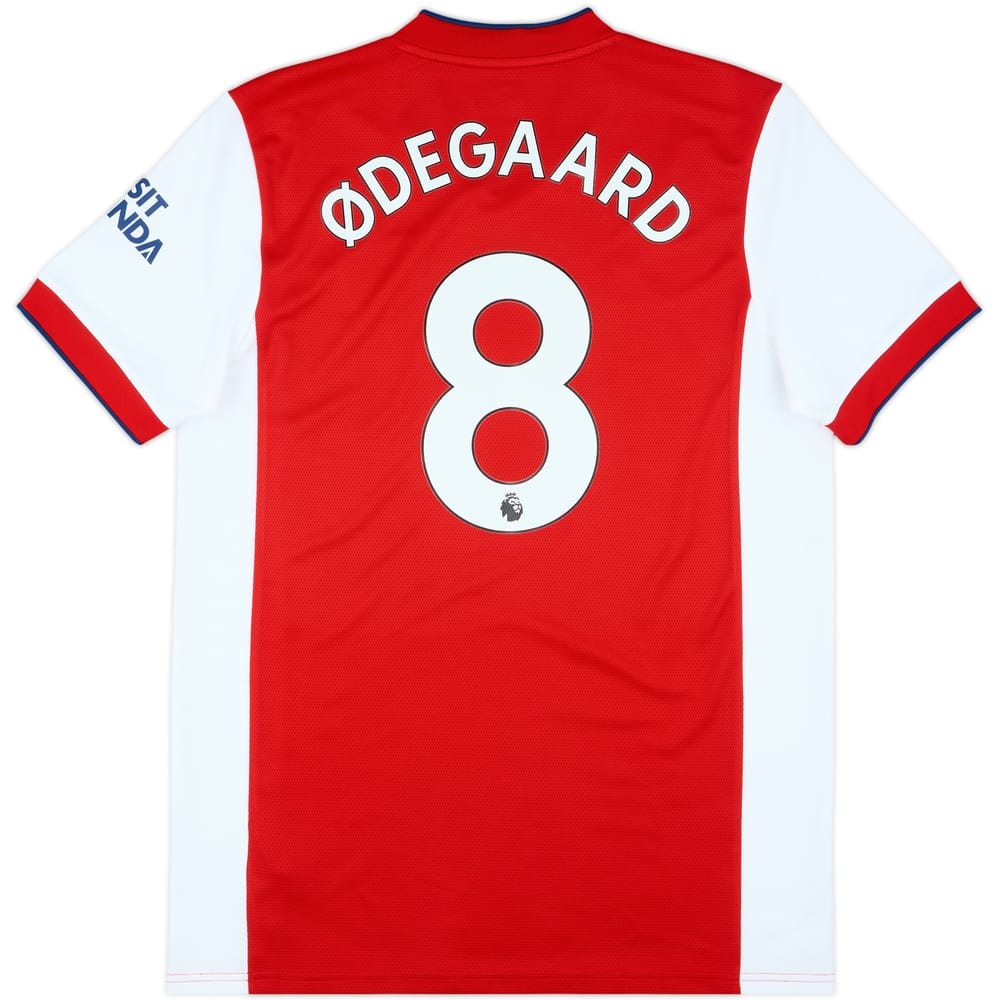 2021-22 Arsenal Home Shirt Odegaard #8 - 9/10 - (L)