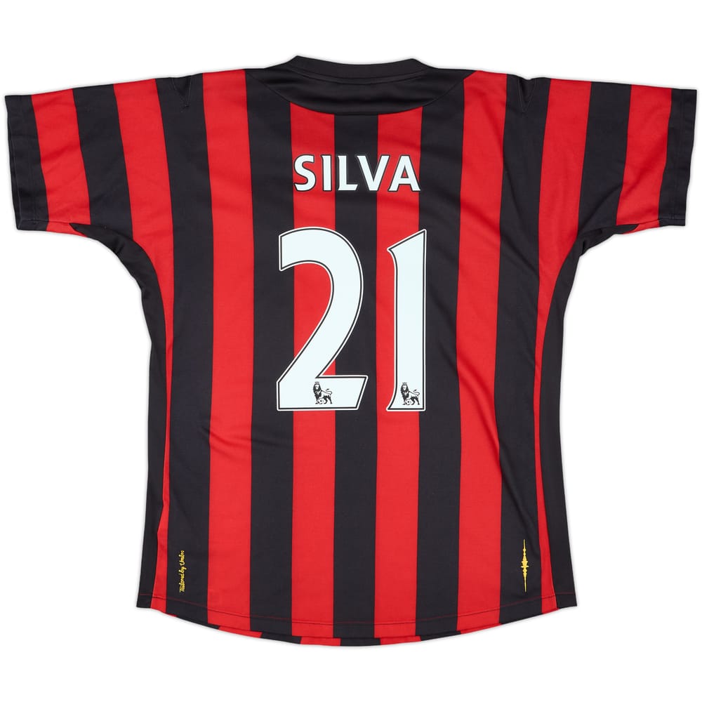 2011-12 Manchester City Away Shirt Silva #21 - 7/10 - (M)