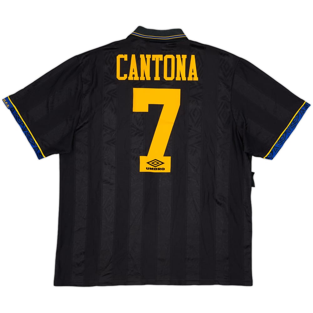 1993-95 Manchester United Away Shirt Cantona #7 - 6/10 - (XL)