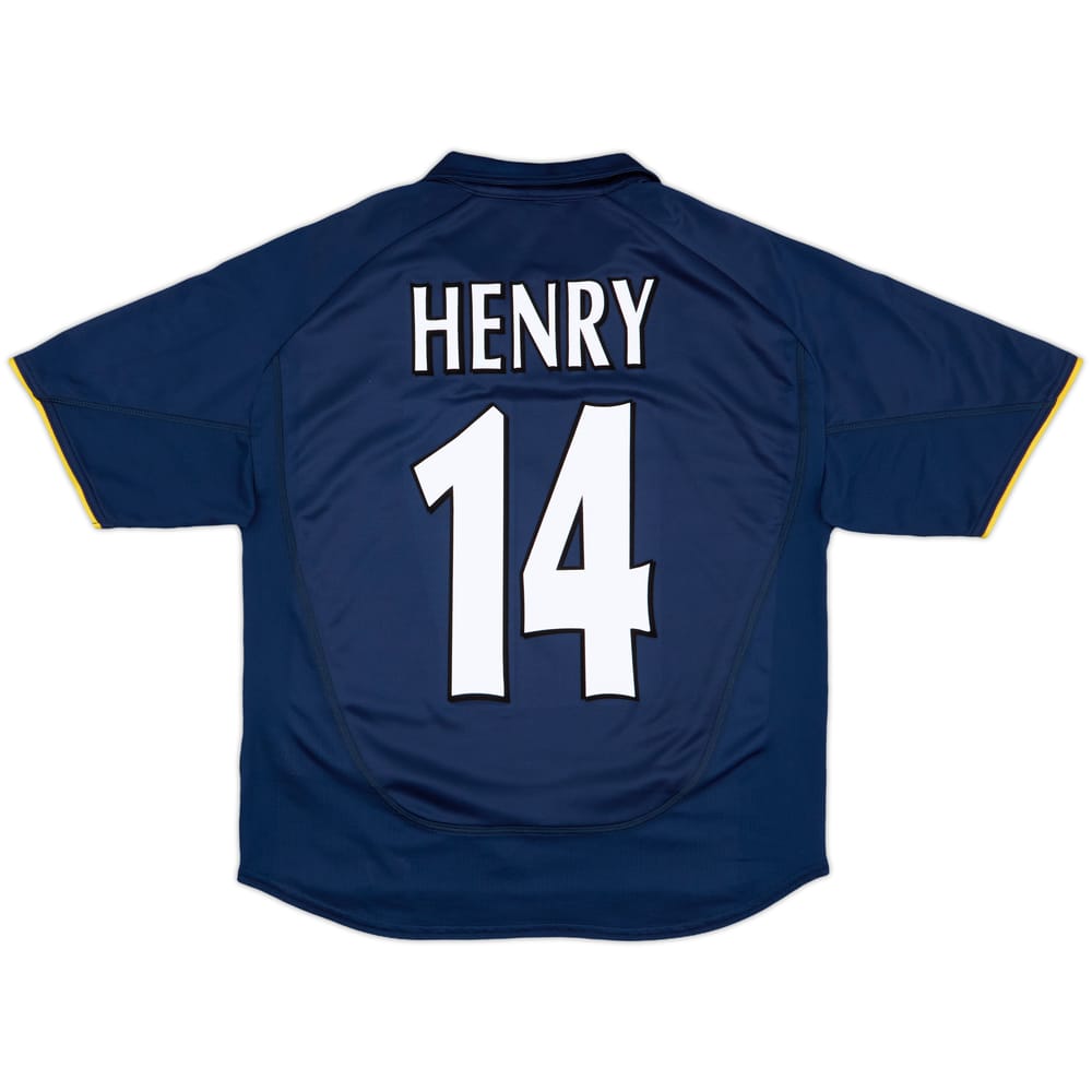 2000-02 Arsenal European Shirt Henry #14 - 9/10 - (XL.Boys)