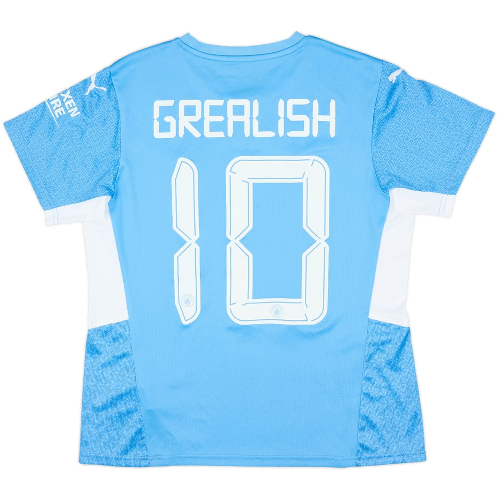 2021-22 Manchester City Home Shirt Grealish #10 - 9/10 - (Women's L)