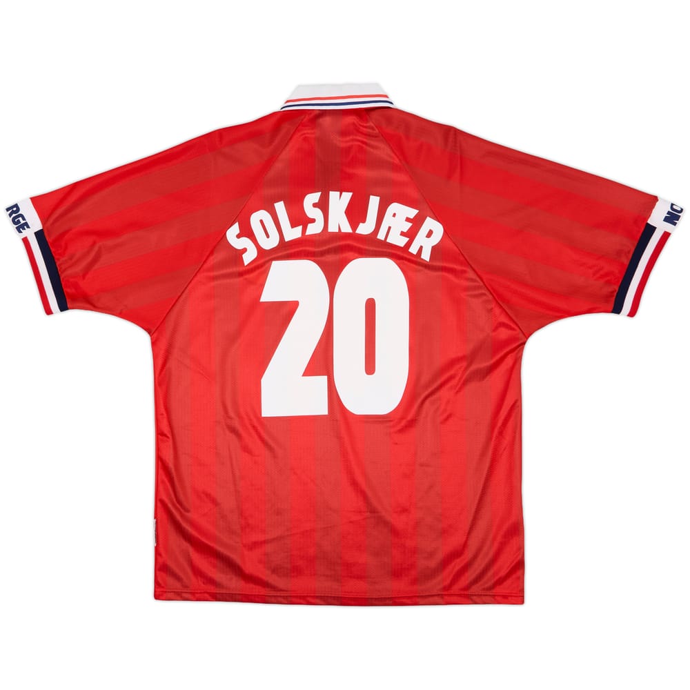 1998-00 Norway Home Shirt Solskjaer #20 - 9/10 - (XL)