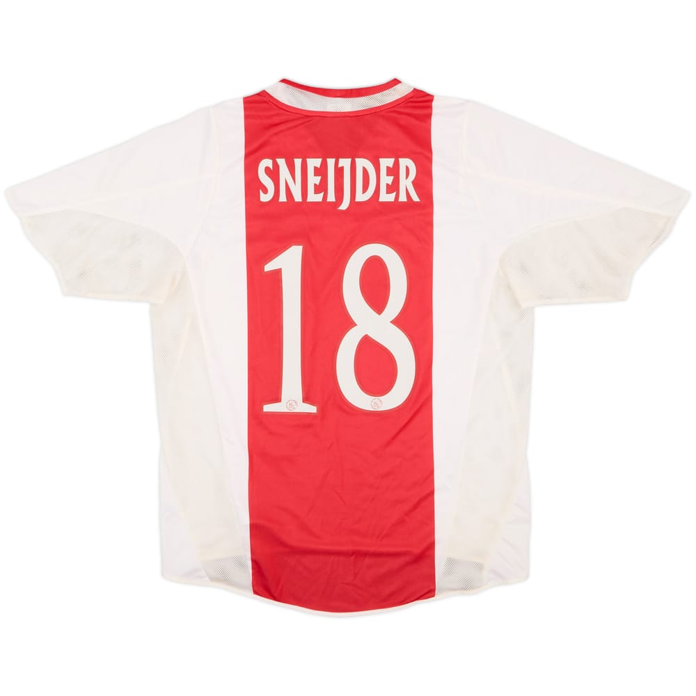 2004-05 Ajax Home Shirt Sneijder #18 - 5/10 - (M)