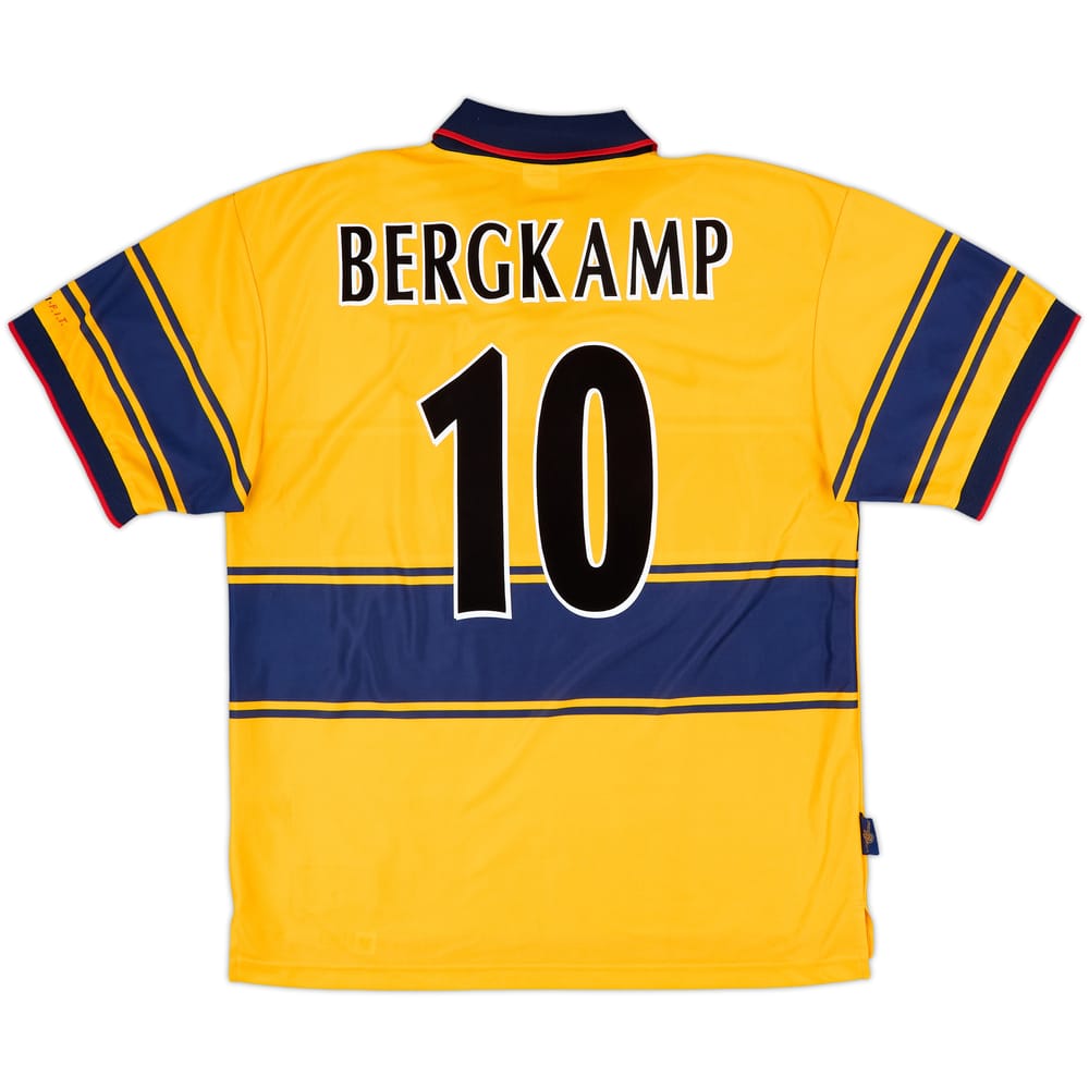 1997-99 Arsenal Away Shirt Bergkamp #10 - 8/10 - (XL)