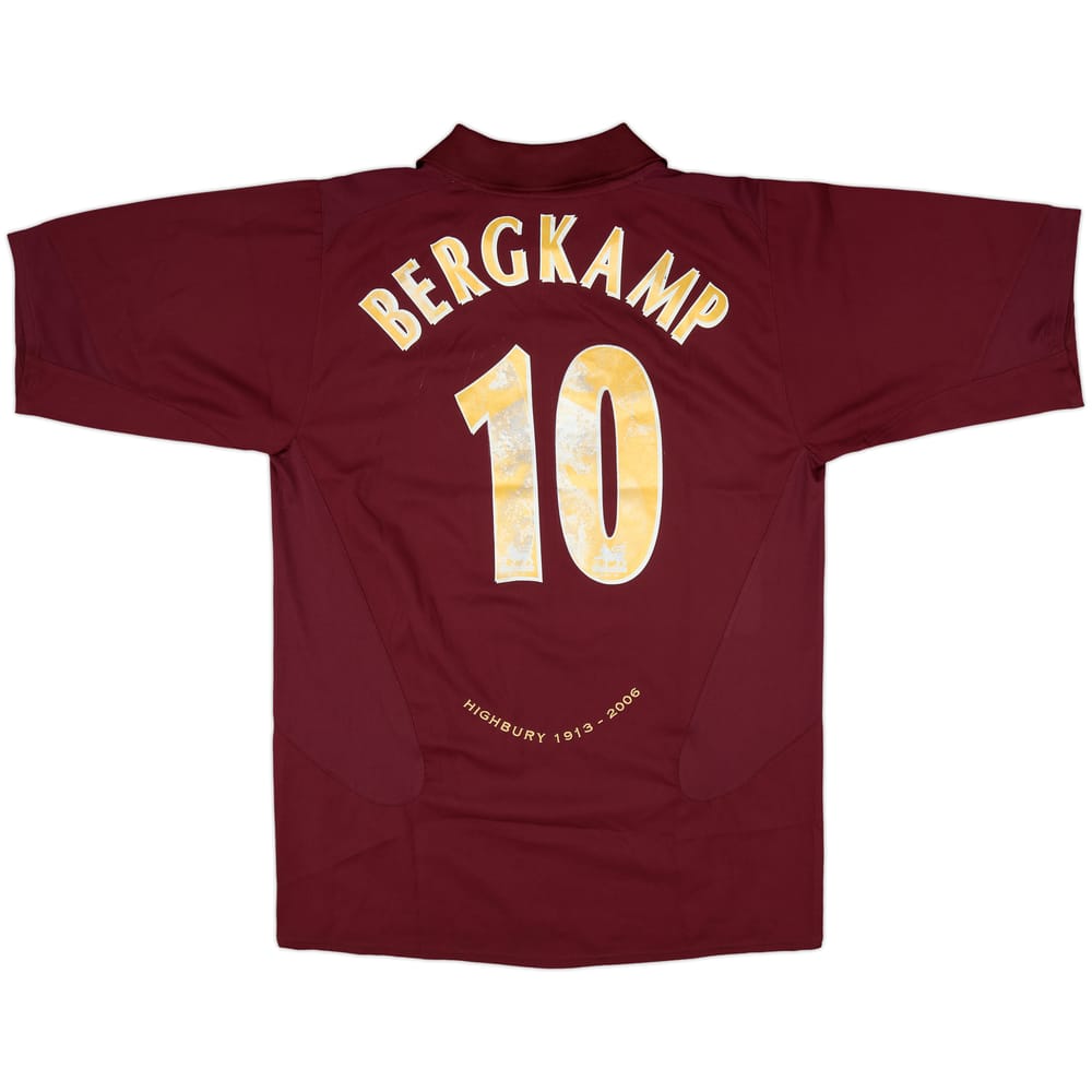 2005-06 Arsenal Home Shirt Bergkamp #10 - 5/10 - (L)