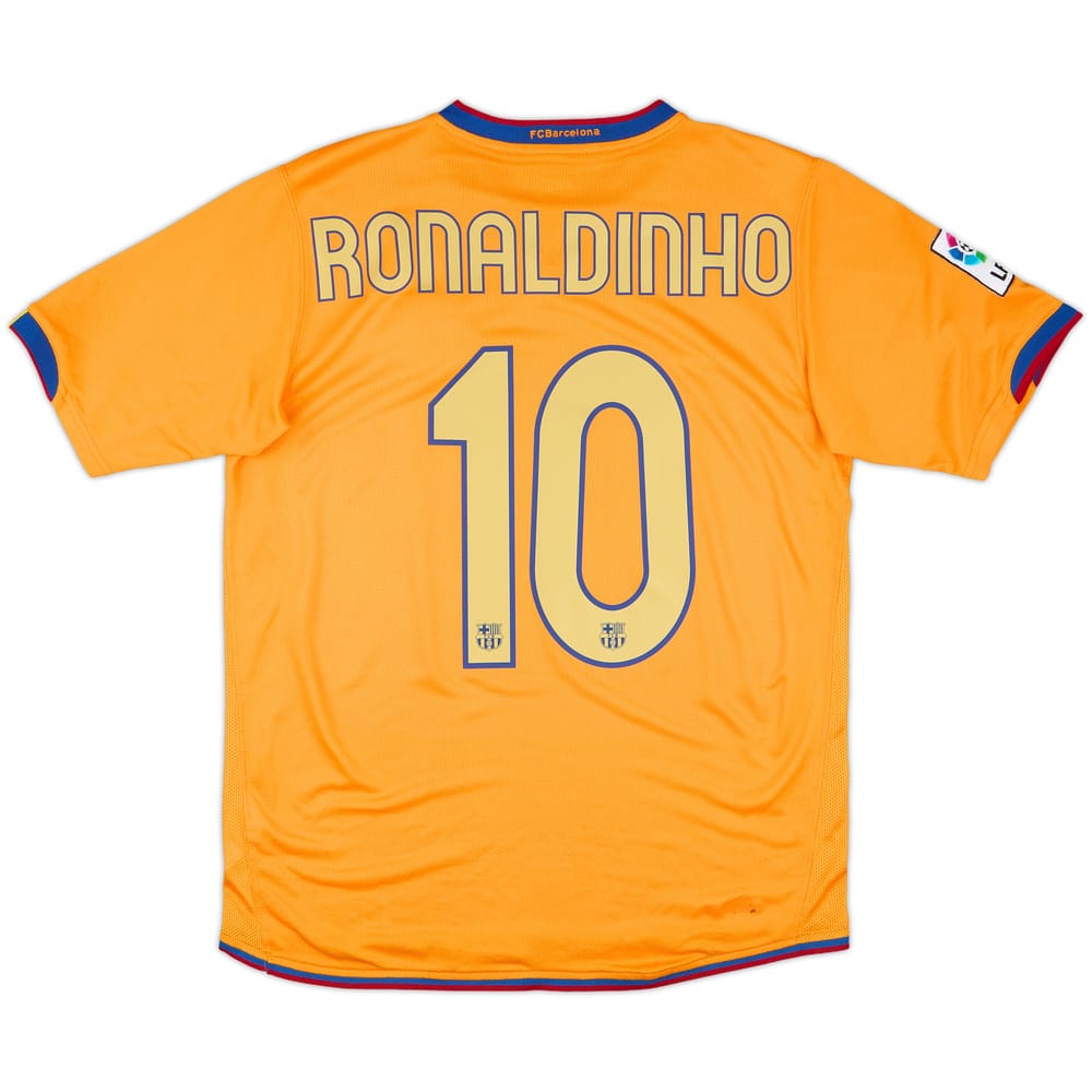 2006-08 Barcelona Away Shirt Ronaldinho #10 - 8/10 - (S)