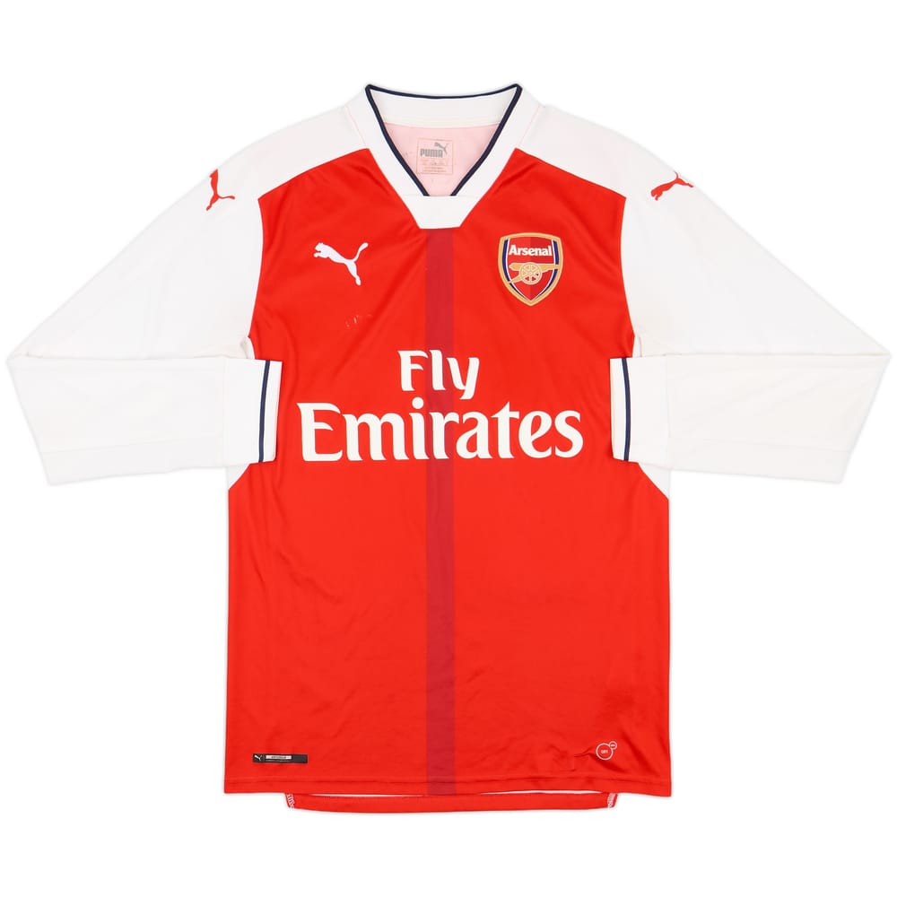2016-17 Arsenal Home L/S Shirt - 5/10 - (S)