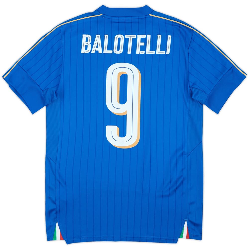 2016-17 Italy Home Shirt Balotelli #9 - 6/10 - (S)